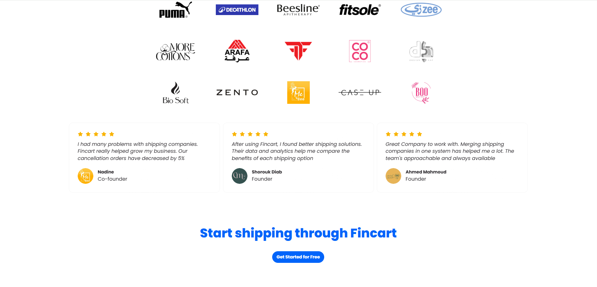 logos & testimonials composite